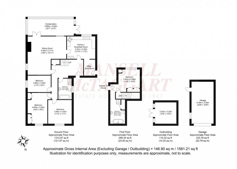 Floorplan for Bentons Lane, Dial Post, RH13