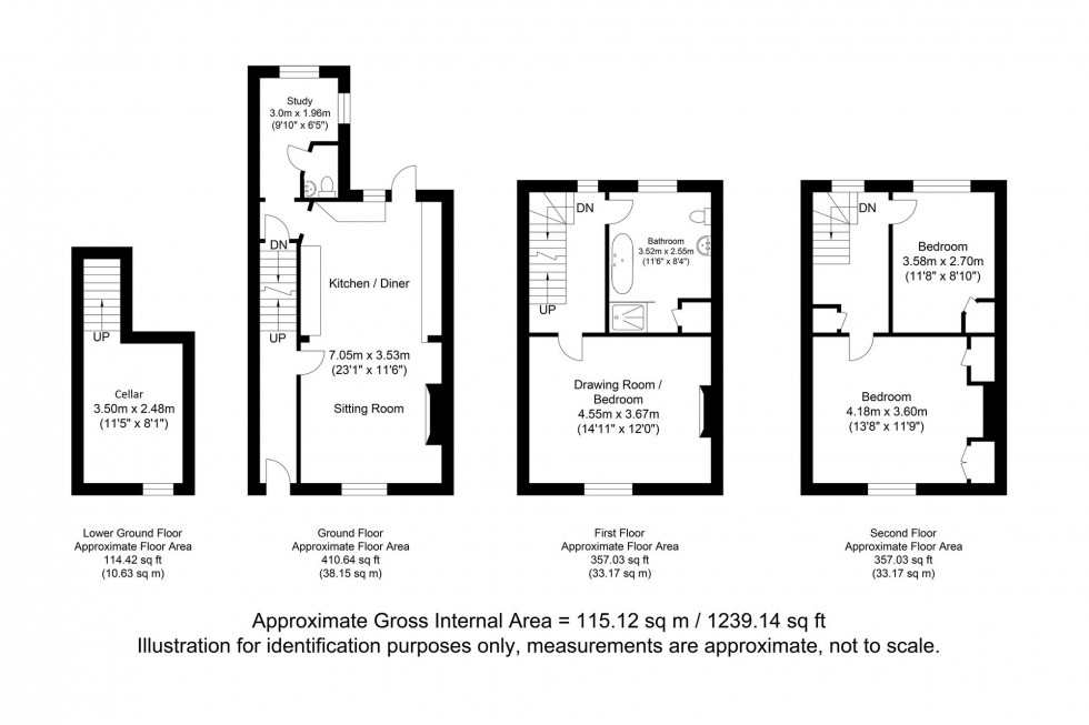 Floorplan for Malling Street, Lewes, BN7