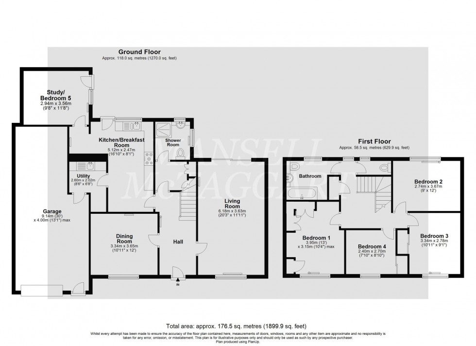 Floorplan for Grattons Drive, Crawley, RH10