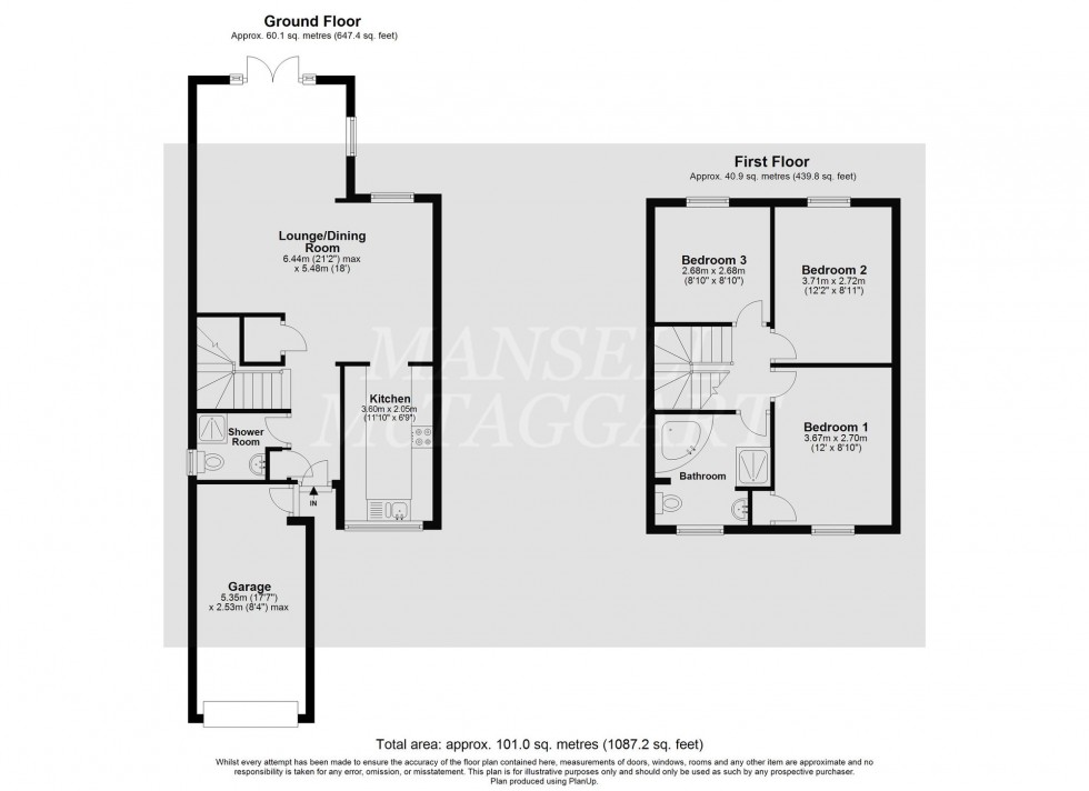 Floorplan for Calluna Drive, Copthorne, RH10