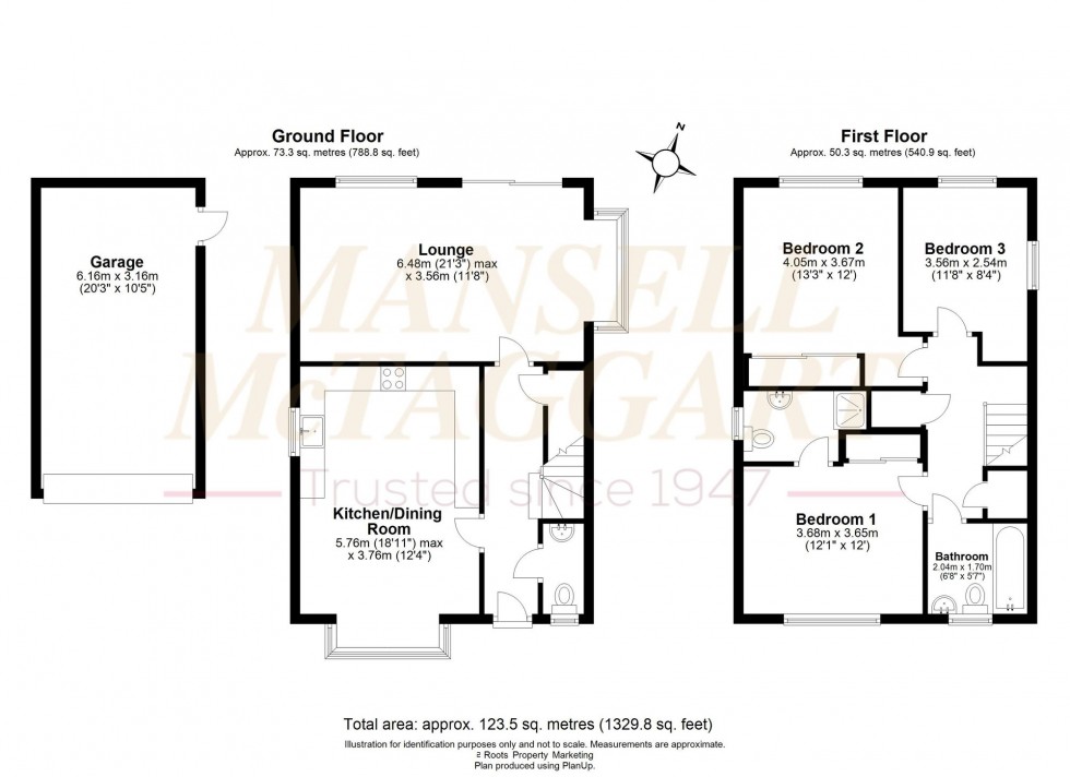 Floorplan for Freeland Close, North Chailey, BN8