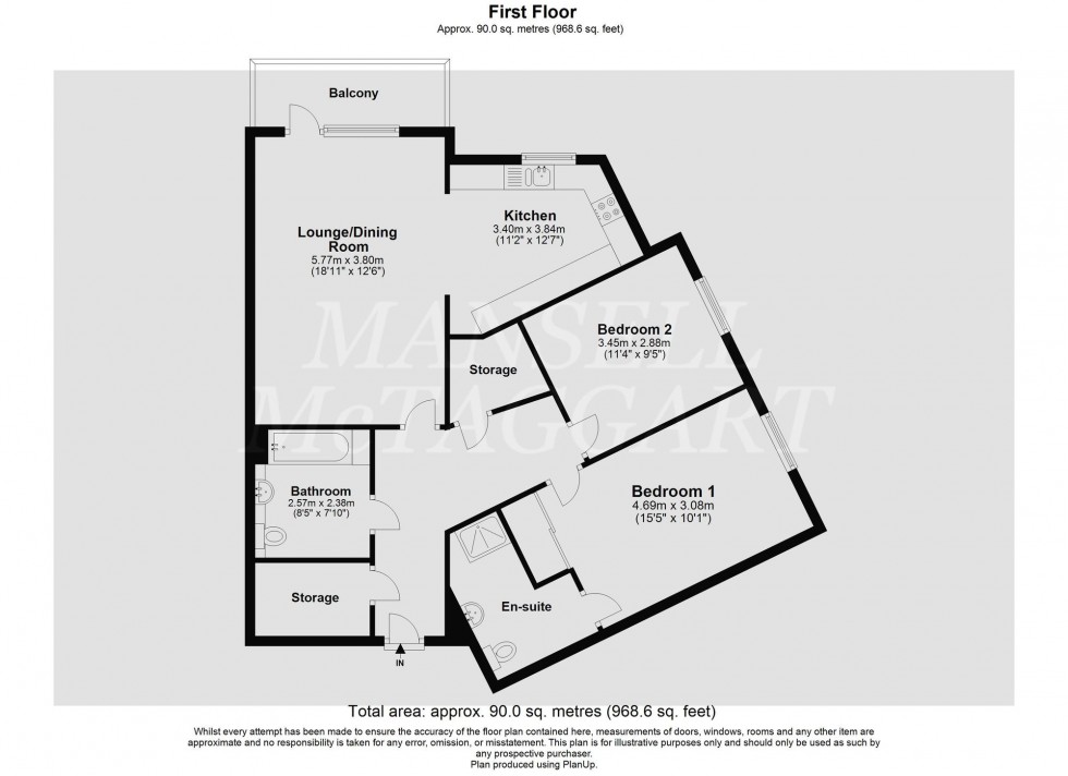 Floorplan for Charters Village Drive, East Grinstead, RH19