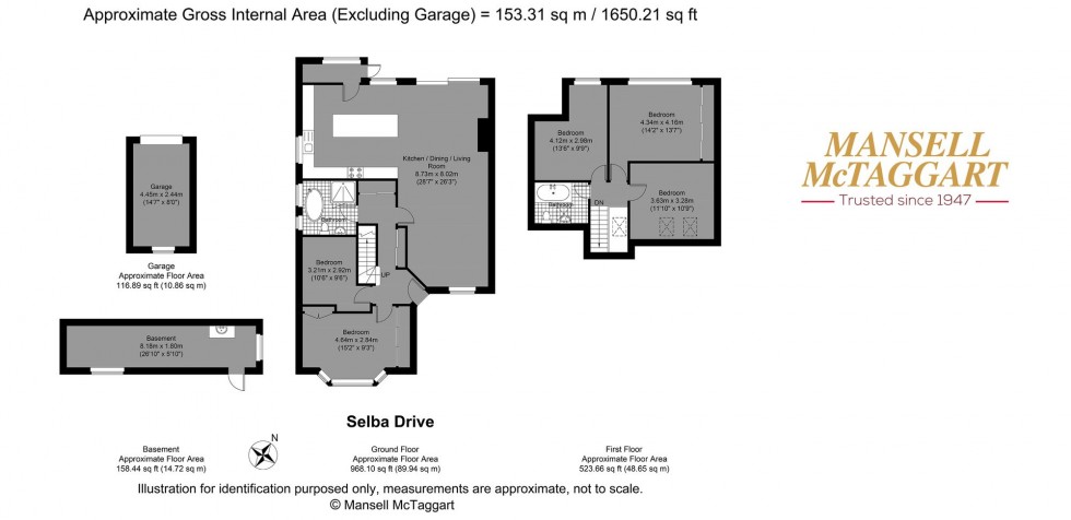 Floorplan for Selba Drive, Brighton, BN2