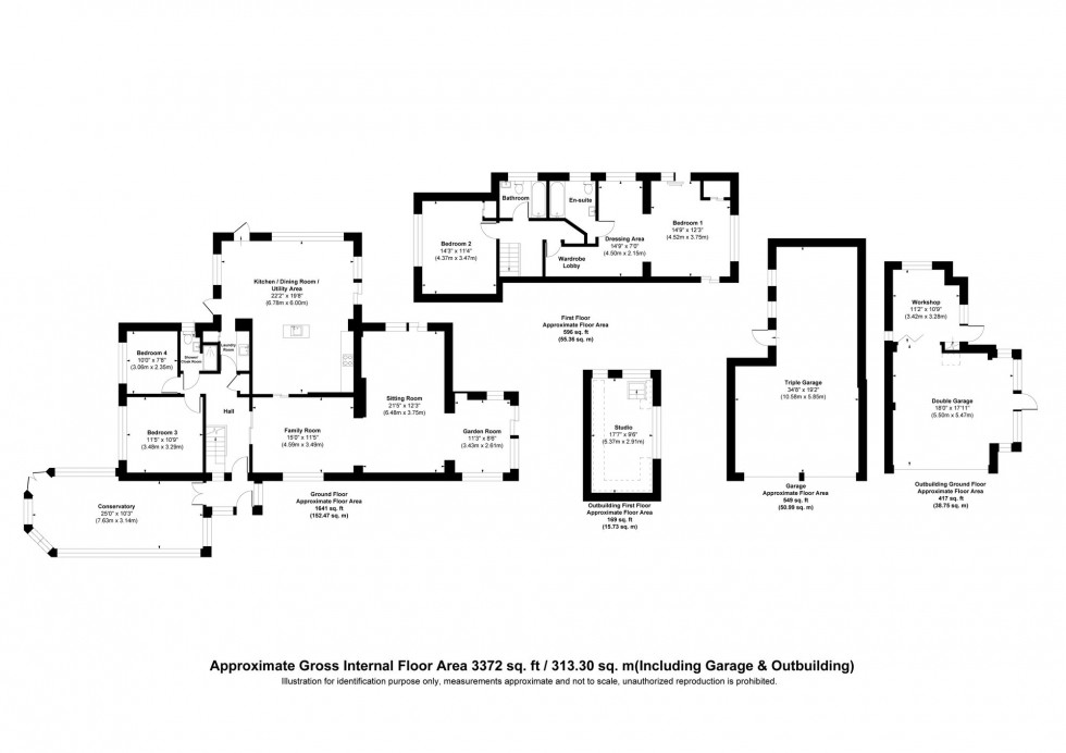 Floorplan for Greenhill Way, Haywards Heath, RH17