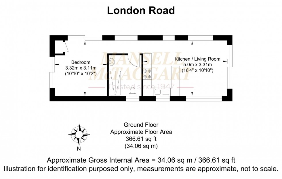 Floorplan for London Road, East Hoathly, BN8