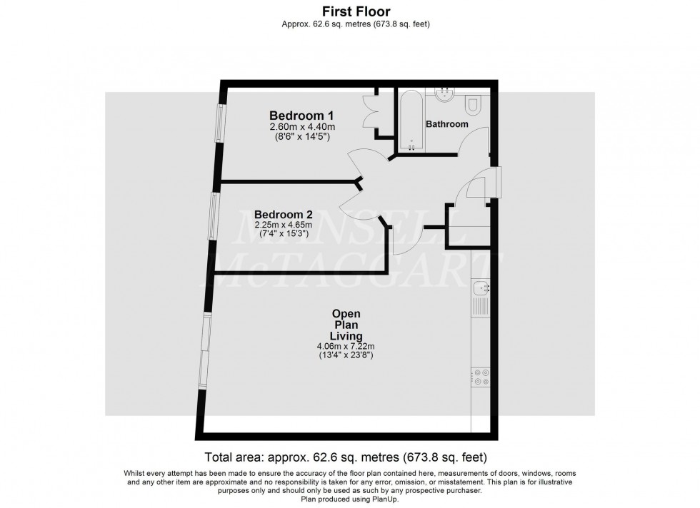 Floorplan for Tower Close, East Grinstead, RH19