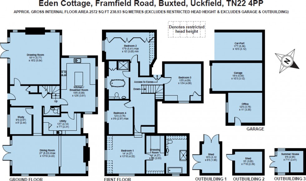 Floorplan for Framfield Road, Buxted, TN22