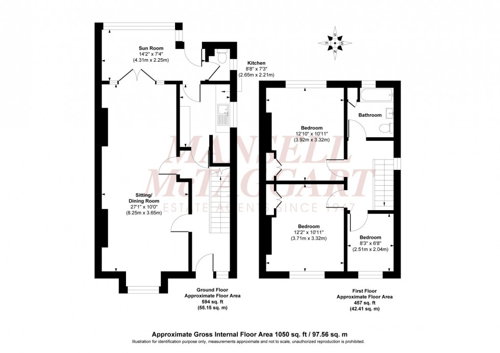 Floorplan for Inholmes Park Road, Burgess Hill, RH15