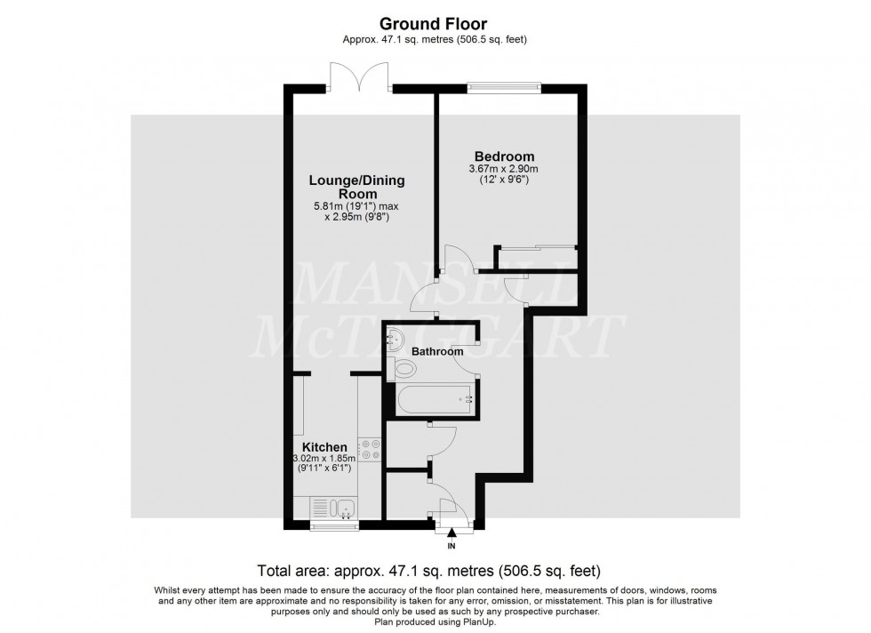 Floorplan for Saltdean Close, Crawley, RH10