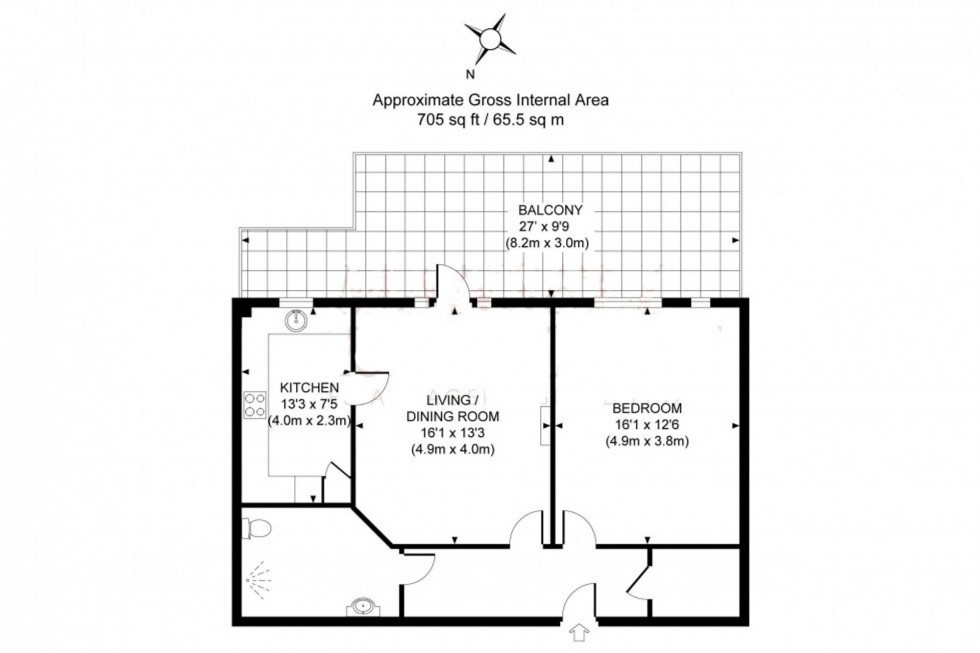 Floorplan for The Brow, Corbett Court The Brow, RH15