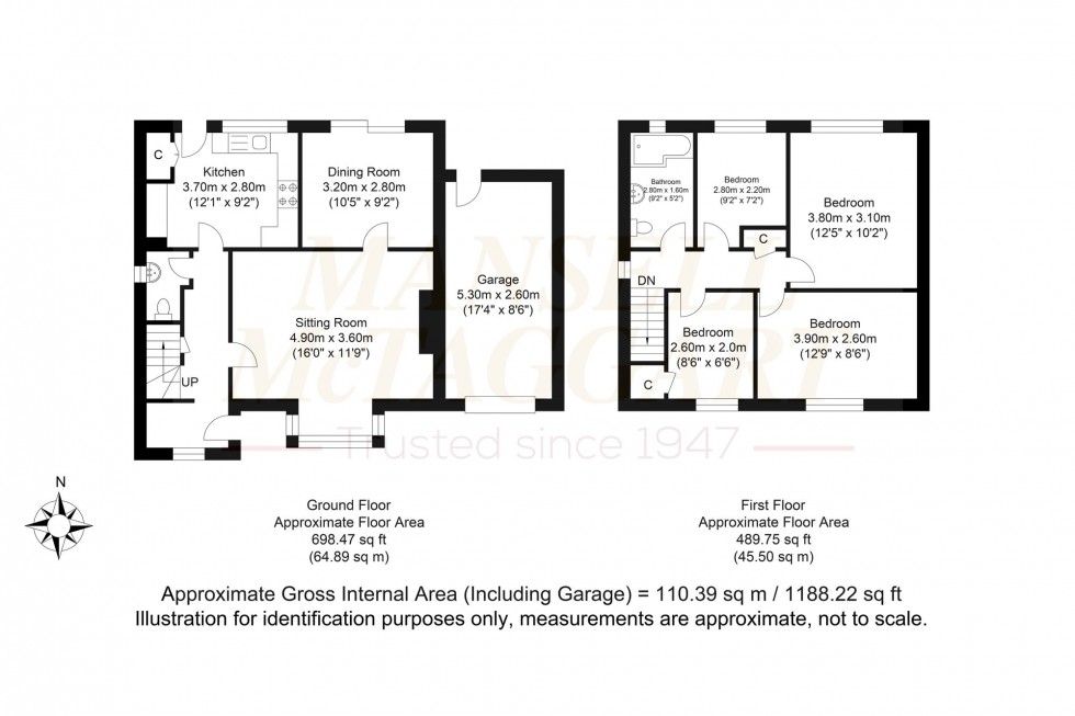 Floorplan for Bridger Way, Crowborough, TN6