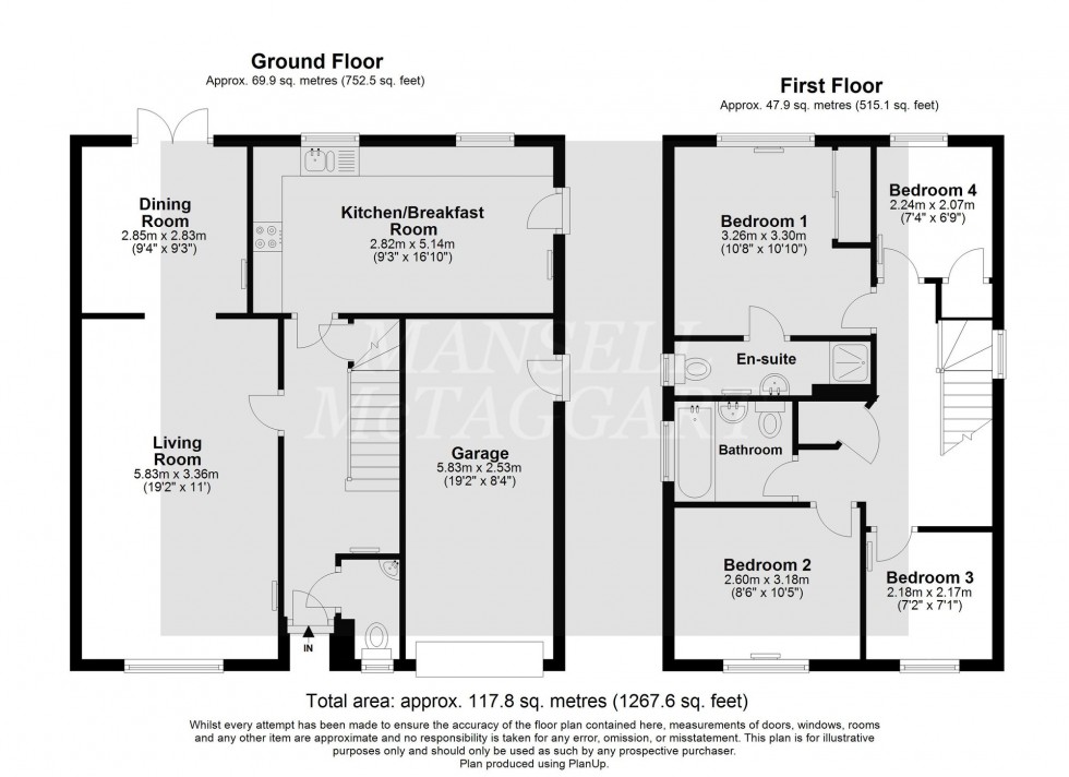 Floorplan for Alberta Drive, Smallfield, RH6