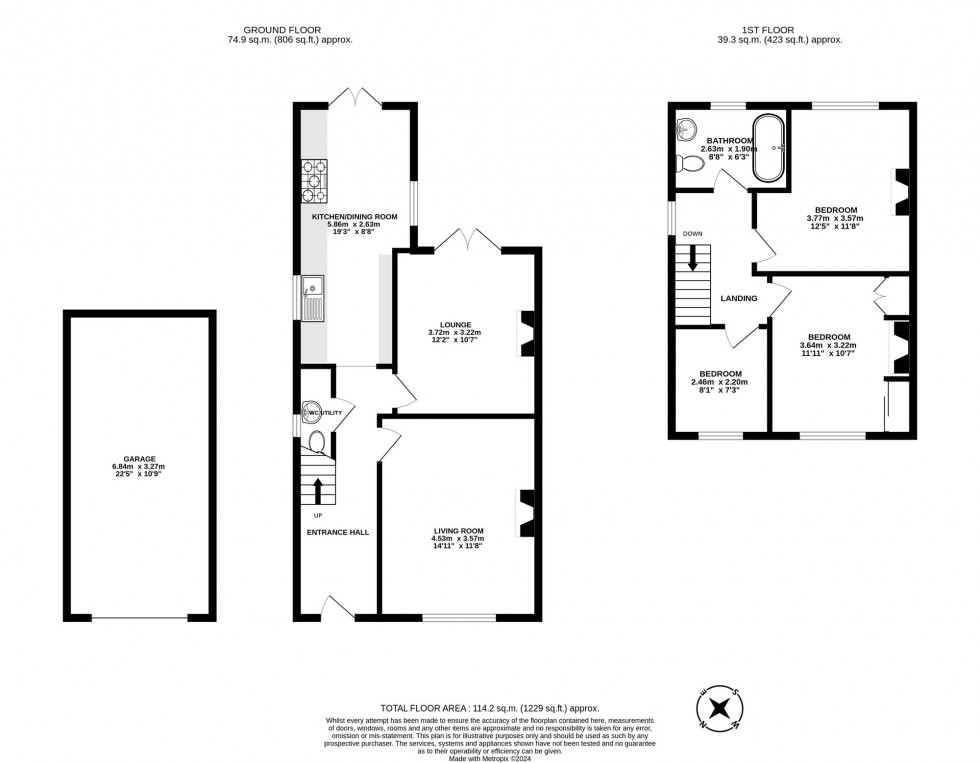 Floorplan for Vicarage Road, Crawley Down, RH10