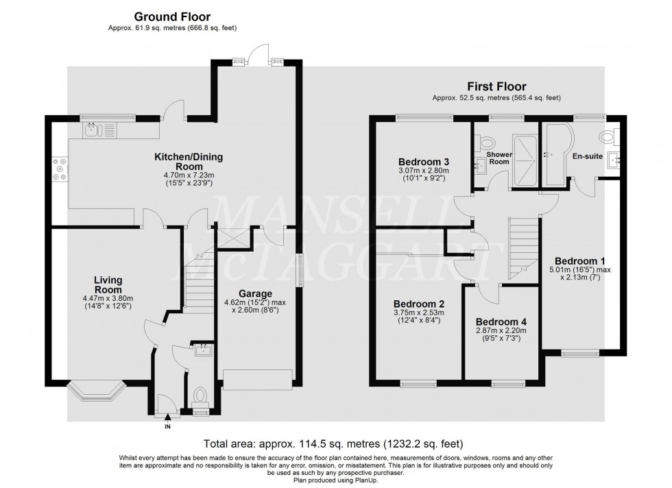 Floorplan for Severn Road, Maidenbower, RH10