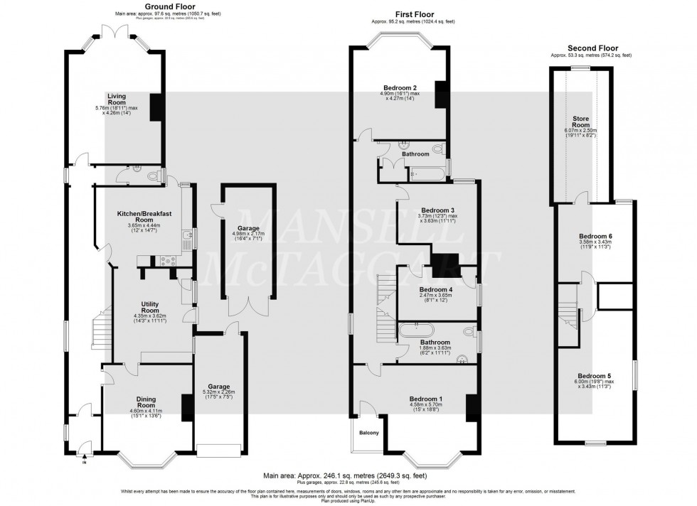 Floorplan for Portland Road, East Grinstead, RH19