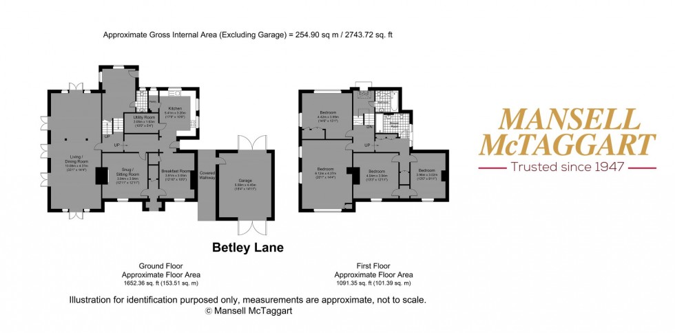 Floorplan for Betley Lane, Henfield, BN5