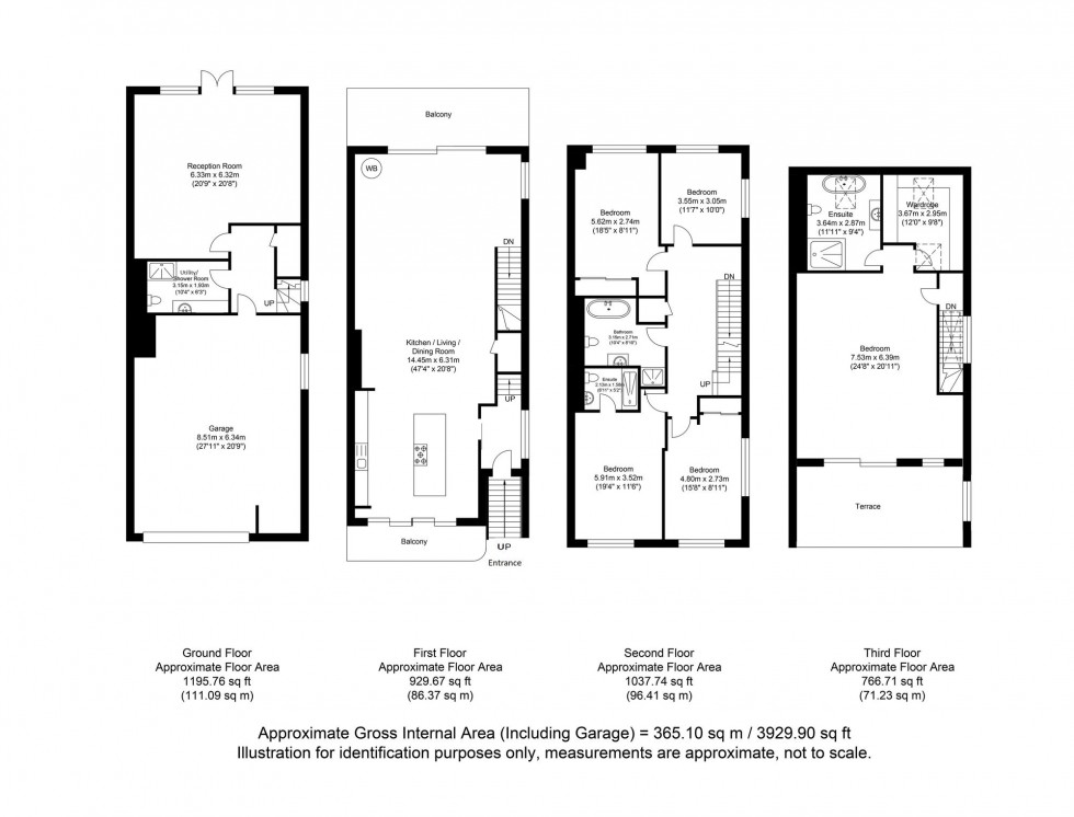 Floorplan for Daveys Lane, Lewes, BN7