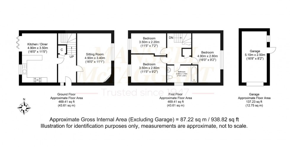 Floorplan for Woodland Drive, Crawley Down, RH10