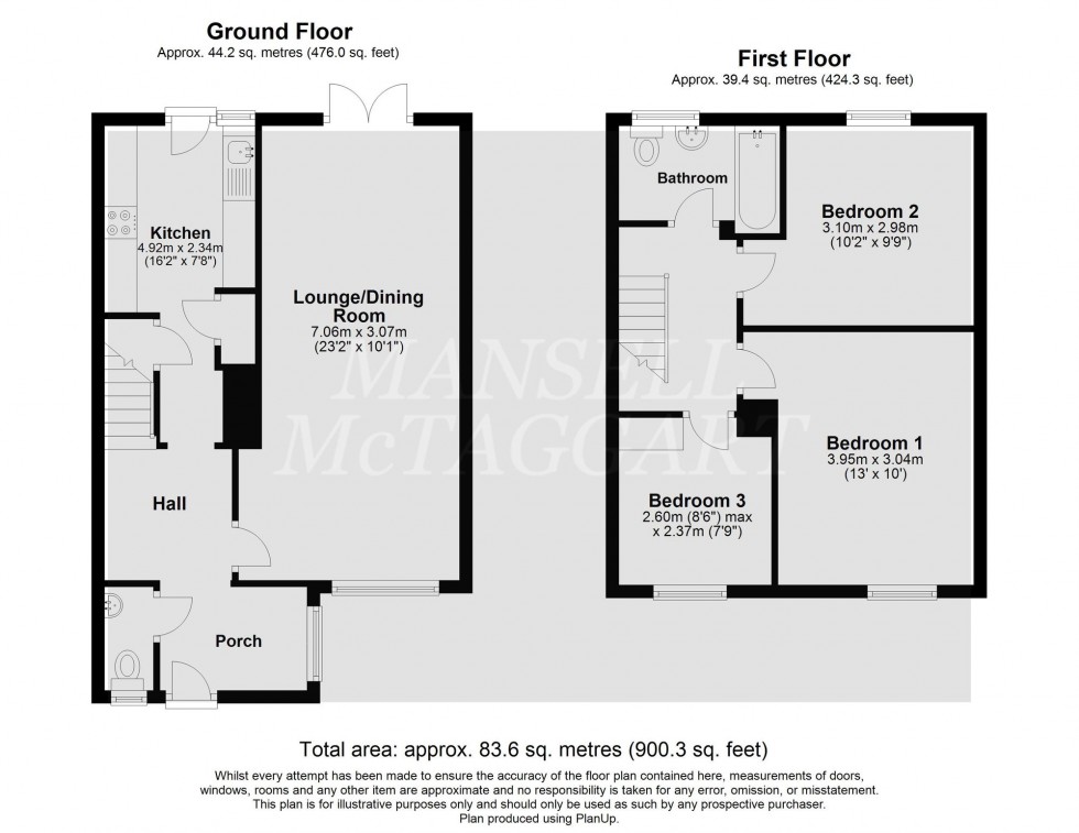 Floorplan for Bracken Close, Copthorne, RH10