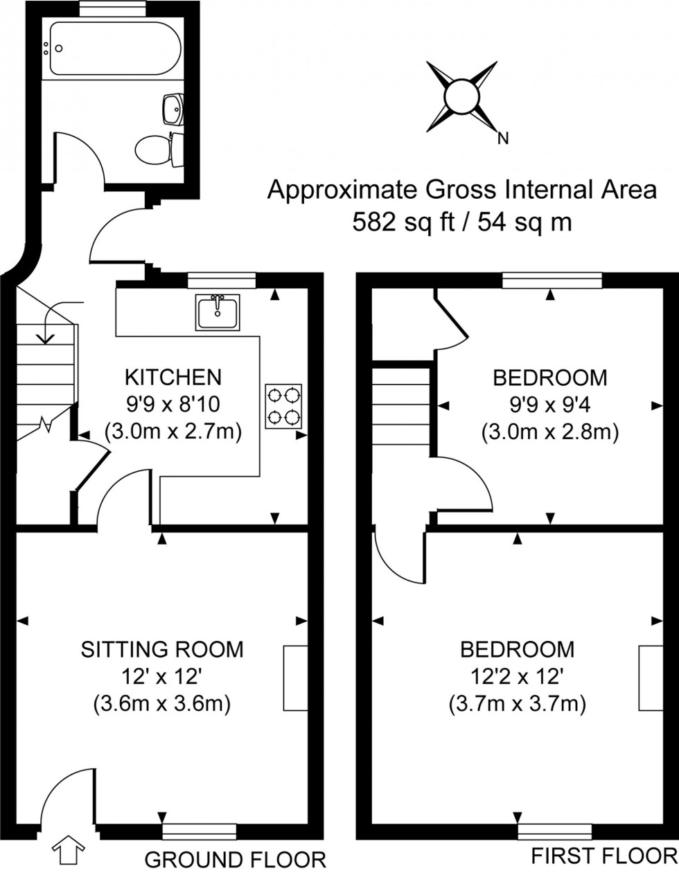 Floorplan for Junction Road, Burgess Hill, RH15