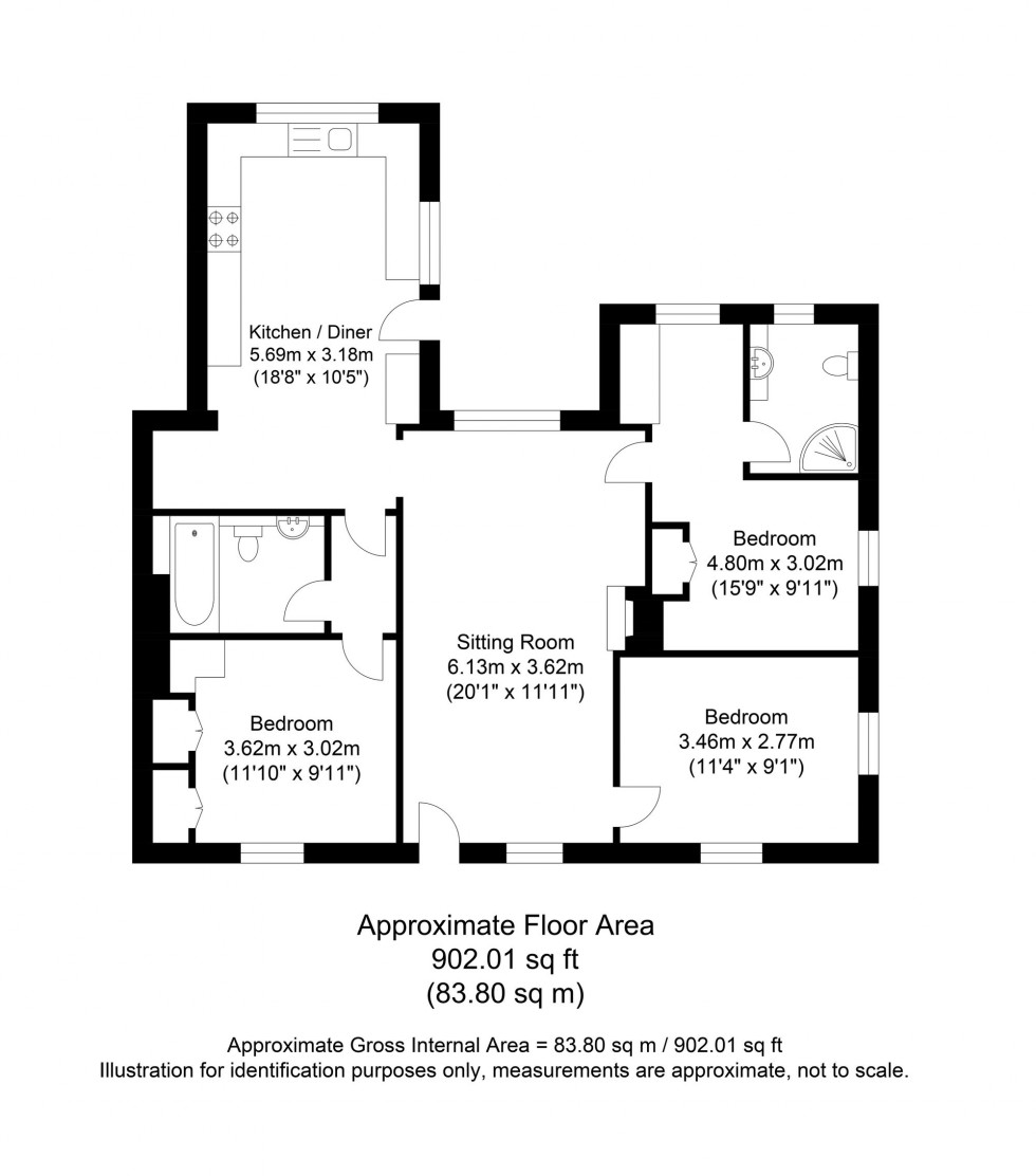 Floorplan for Tollwood Road, Crowborough, TN6