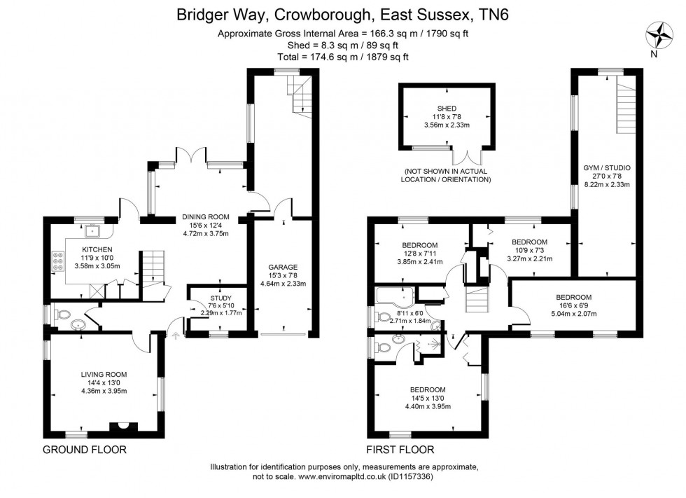 Floorplan for Bridger Way, Crowborough, TN6