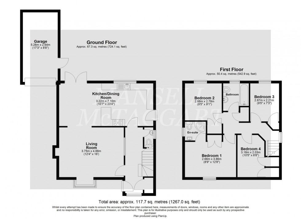 Floorplan for Rowfant Close, Worth, RH10