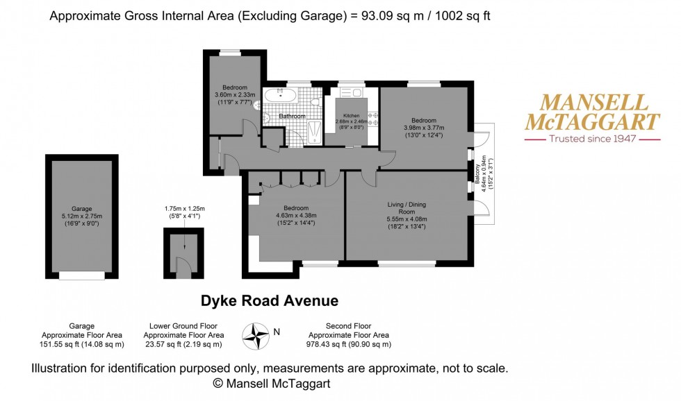 Floorplan for Dyke Road Avenue, Hove, BN3