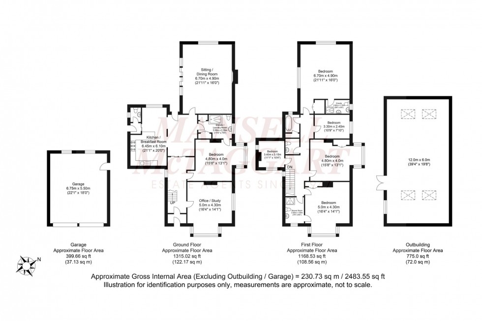 Floorplan for Five Oaks Road, Slinfold, RH13