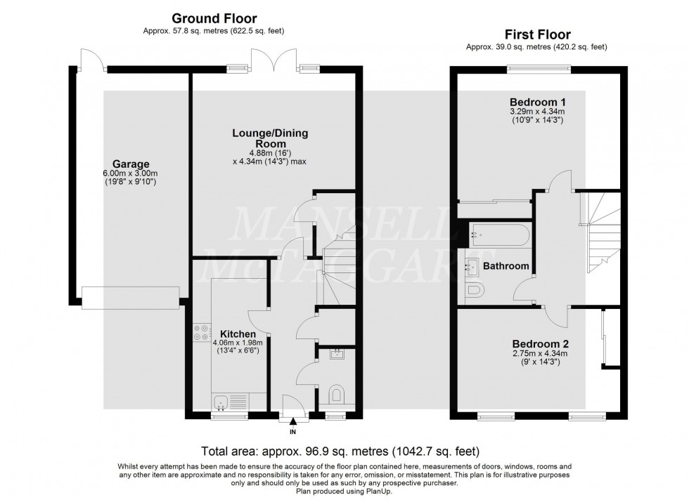 Floorplan for Stanhope Road, Pease Pottage, RH11