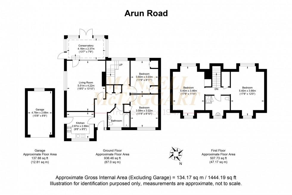 Floorplan for Arun Road, Billingshurst, RH14