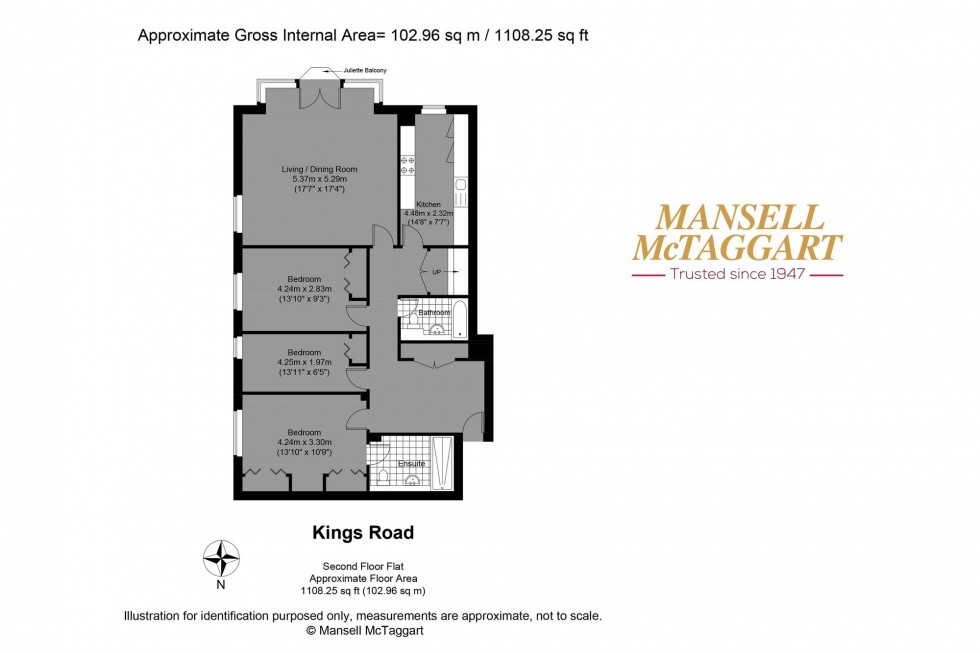 Floorplan for Kings Road, Kingsley Court, BN1