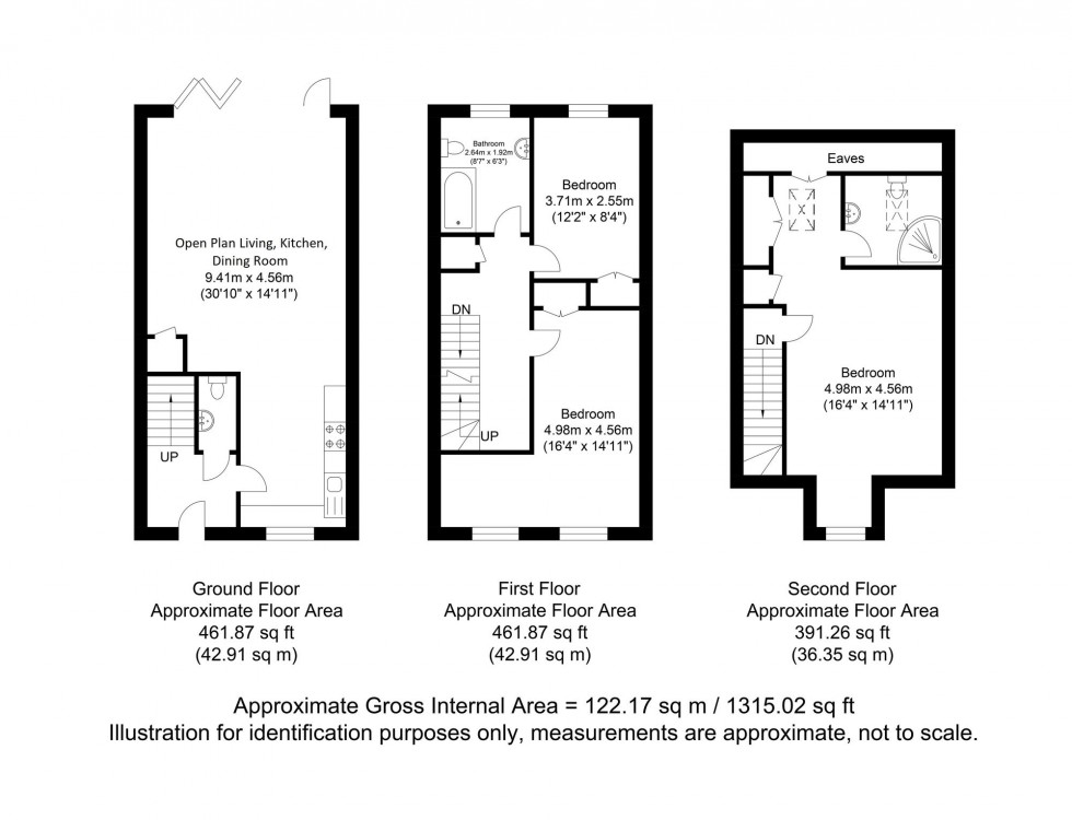 Floorplan for Chatfield Close, Cooksbridge, BN8