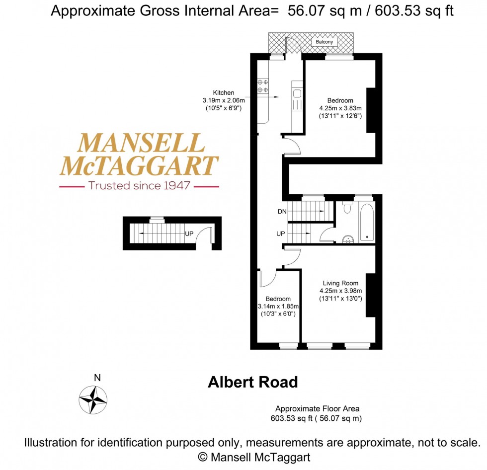 Floorplan for Albert Road, Brighton, BN1