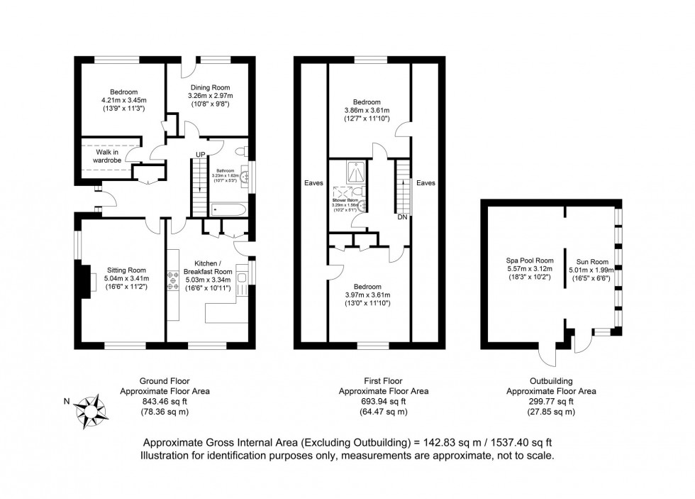 Floorplan for Eastbourne Avenue, Pevensey Bay, BN24