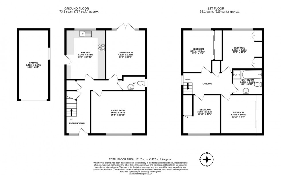 Floorplan for Westway, Copthorne, RH10