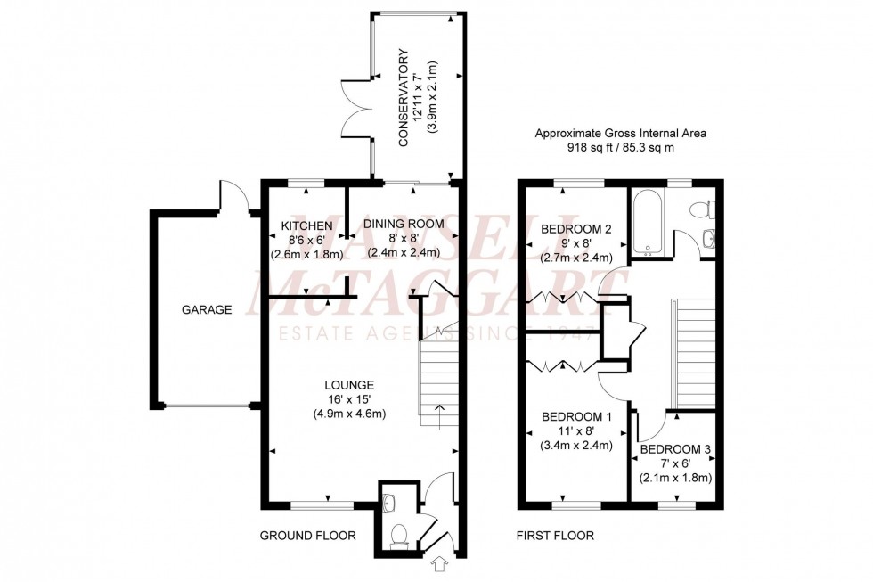 Floorplan for Clifton Road, Burgess Hill, RH15