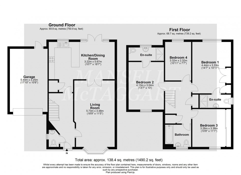 Floorplan for The Hemsleys, Pease Pottage, RH11