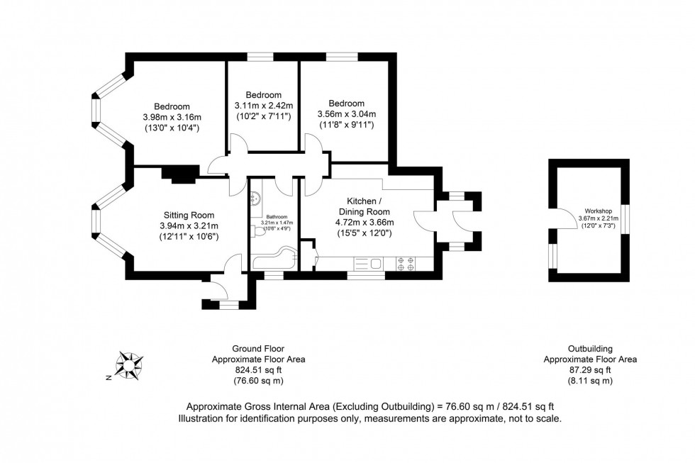 Floorplan for Lewes Road, Newhaven, BN9