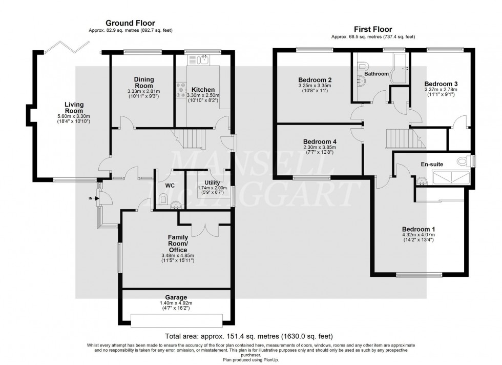 Floorplan for Blackheath, Crawley, RH10