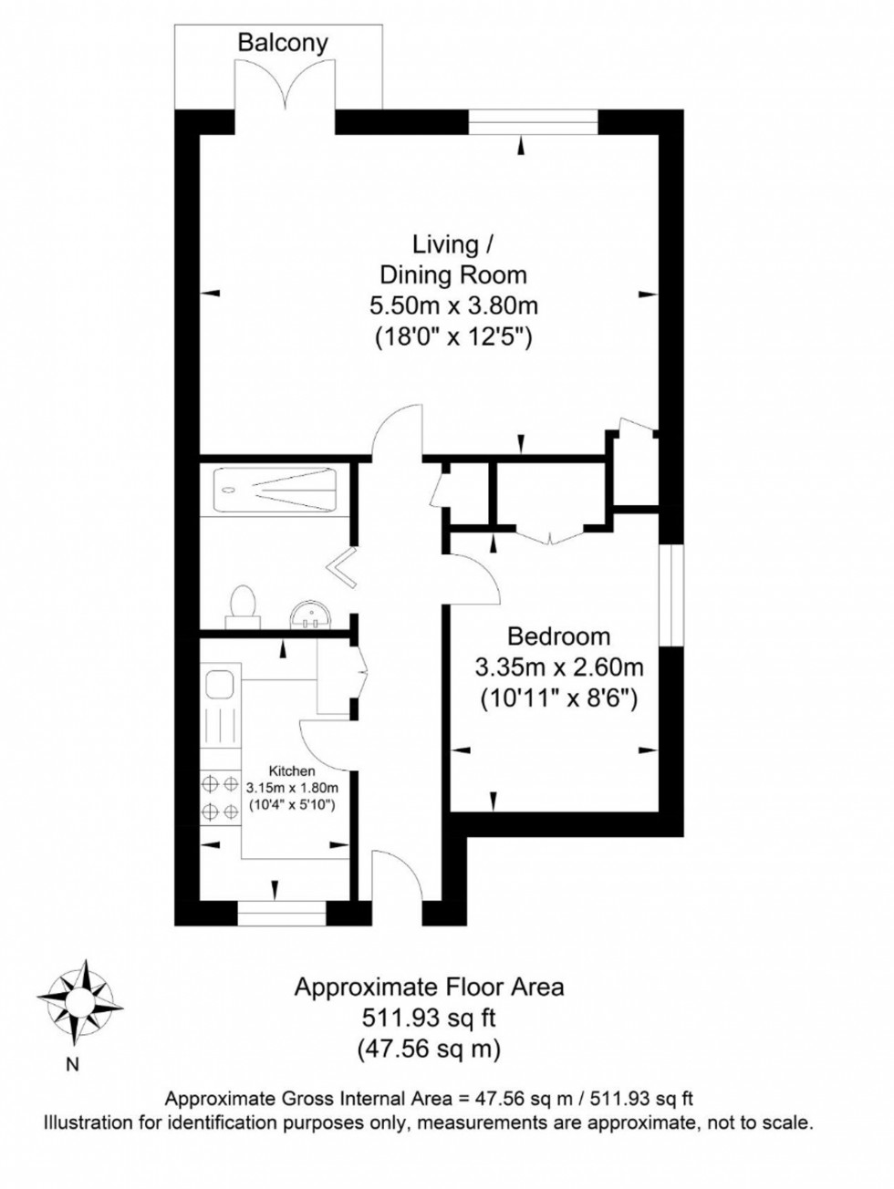 Floorplan for Spences Lane, Lewes, BN7