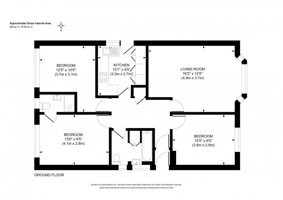 Floorplan for Hillcrest Lane, Scaynes Hill, RH17