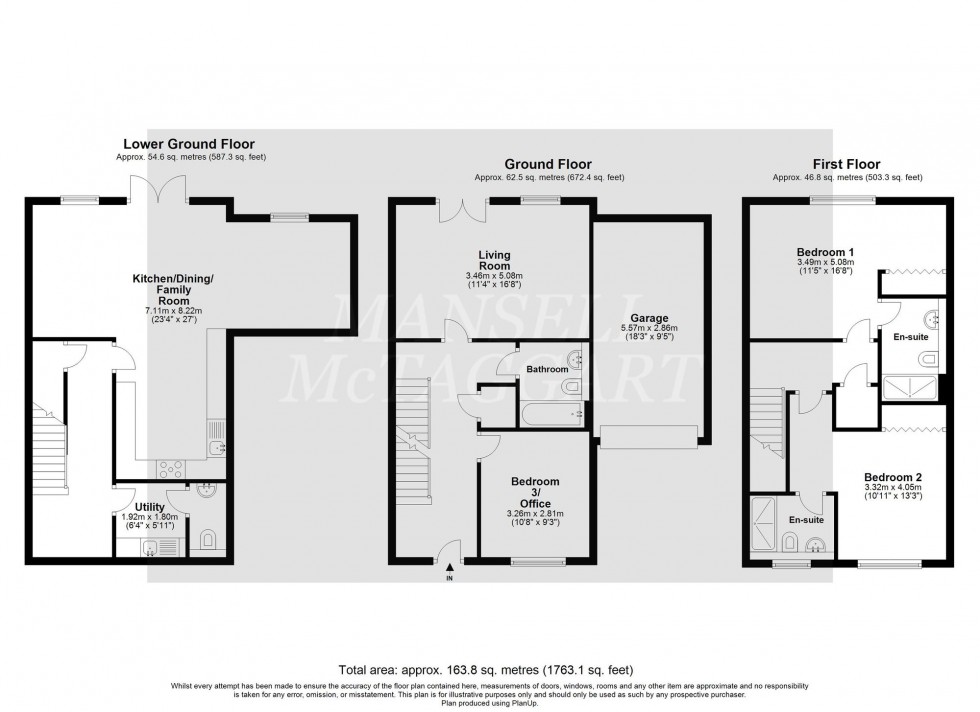 Floorplan for Clockfield, Turners Hill, RH10