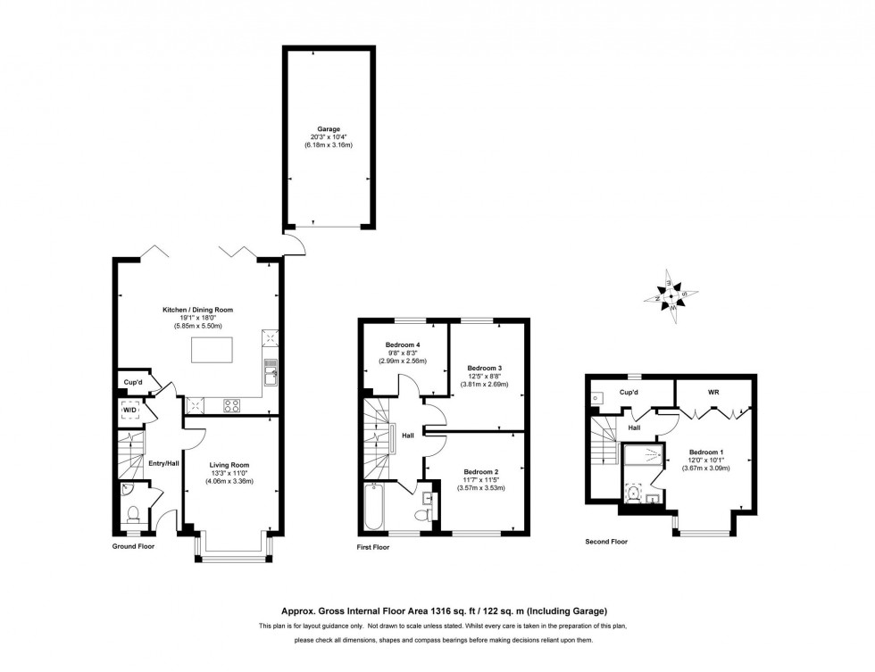 Floorplan for Cordingley Drive, Pease Pottage, RH11