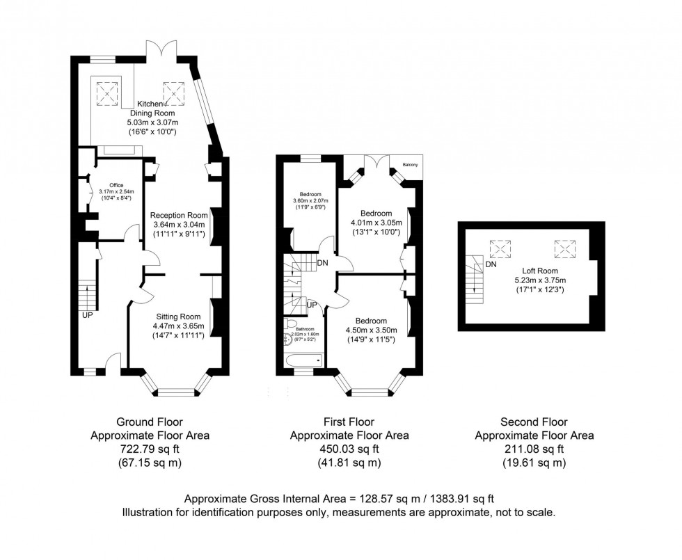 Floorplan for Cleve Terrace, Lewes, BN7