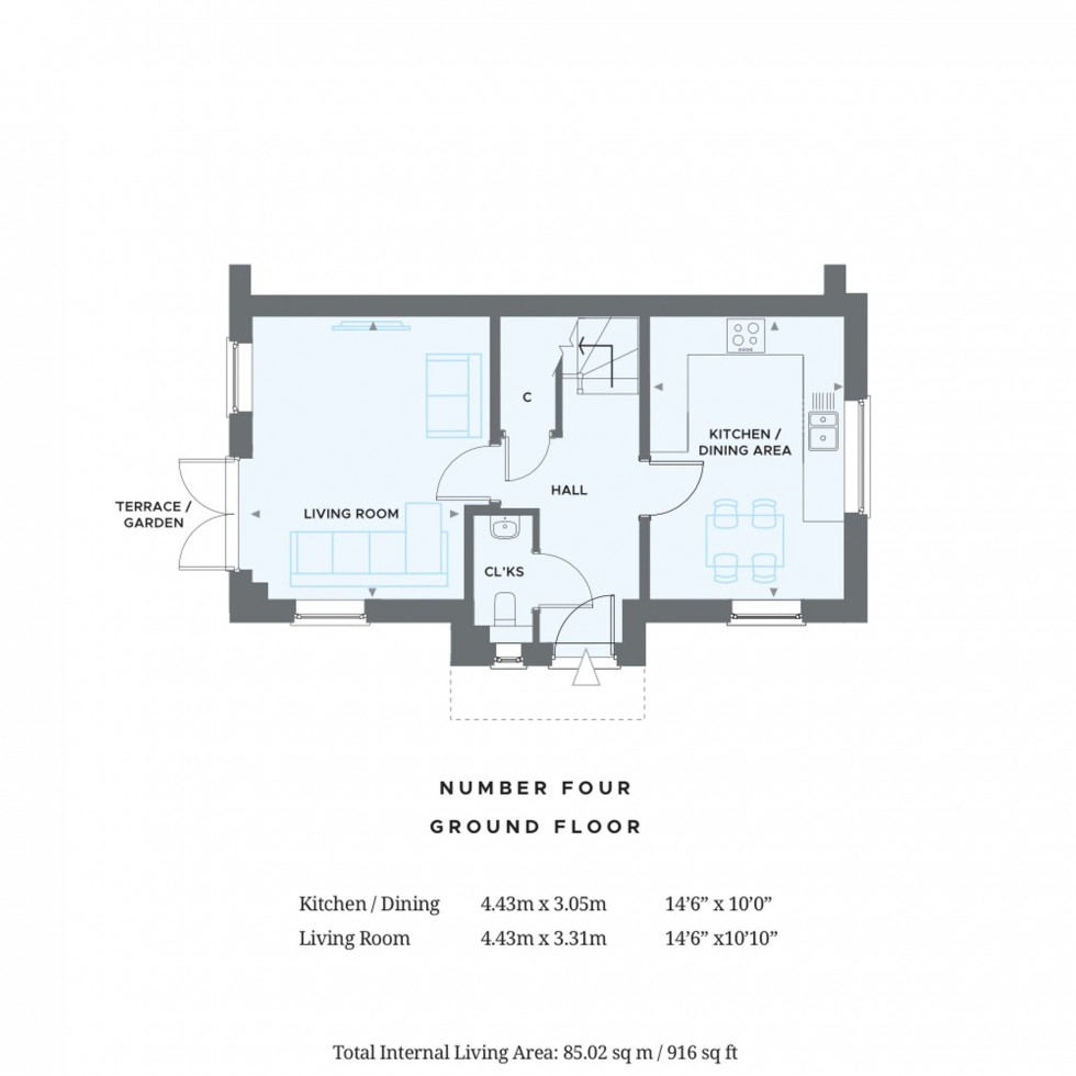 Floorplan for Kiln Wood Lane, Wivelsfield Green, RH17