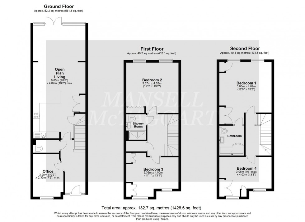 Floorplan for Commonwealth Drive, Crawley, RH10