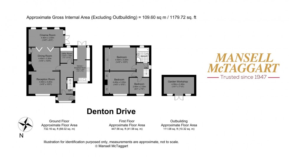 Floorplan for Denton Drive, Brighton, BN1