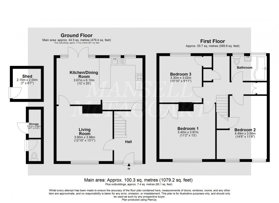 Floorplan for Furzefield, Crawley, RH11