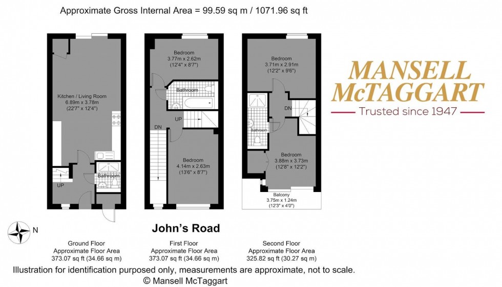 Floorplan for St. Johns Road, Hove, BN3